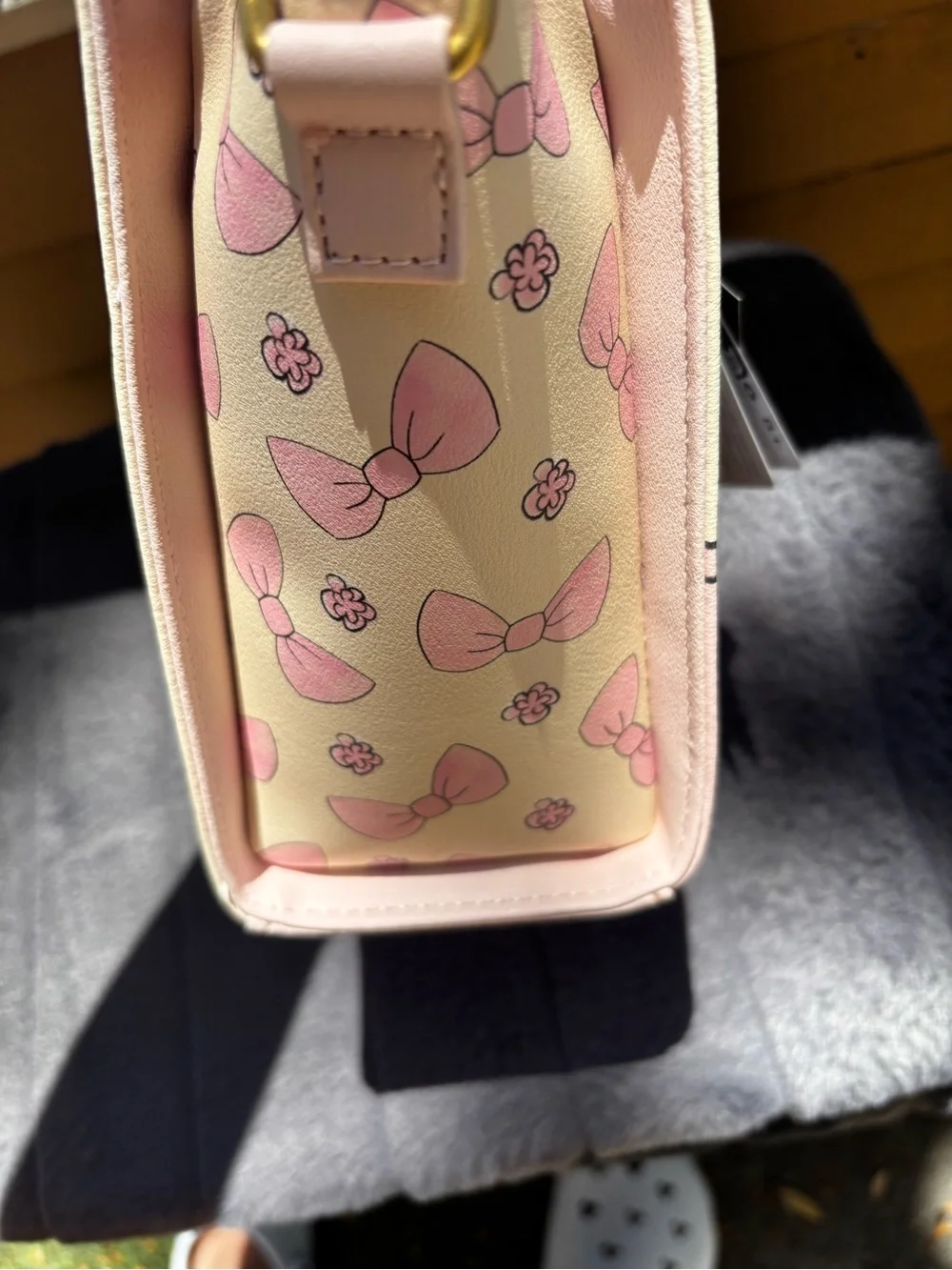Disney Cream & Pink Marie Mini Satchel